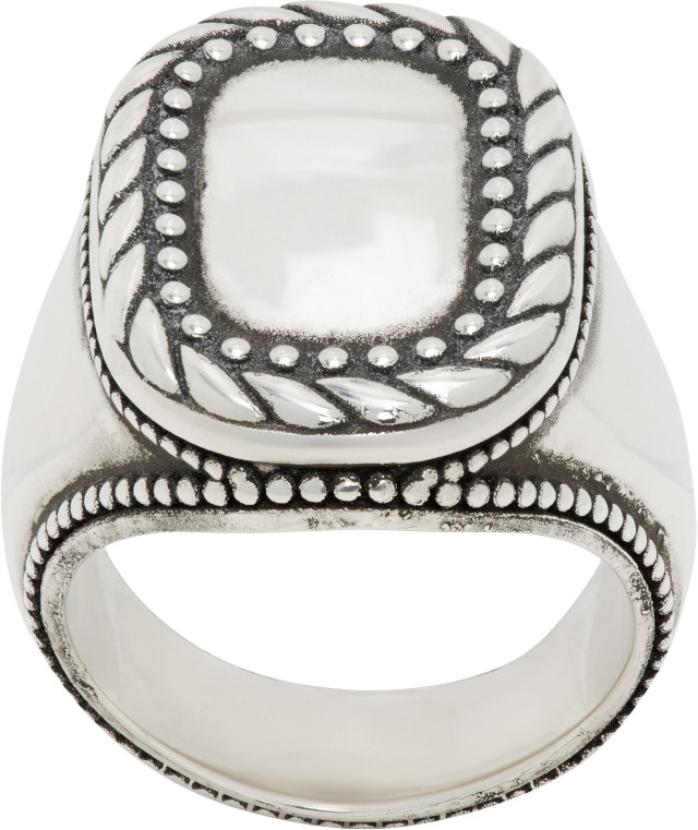 MM6 Maison Margiela: Buckle Motif リング | SSENSE 日本
