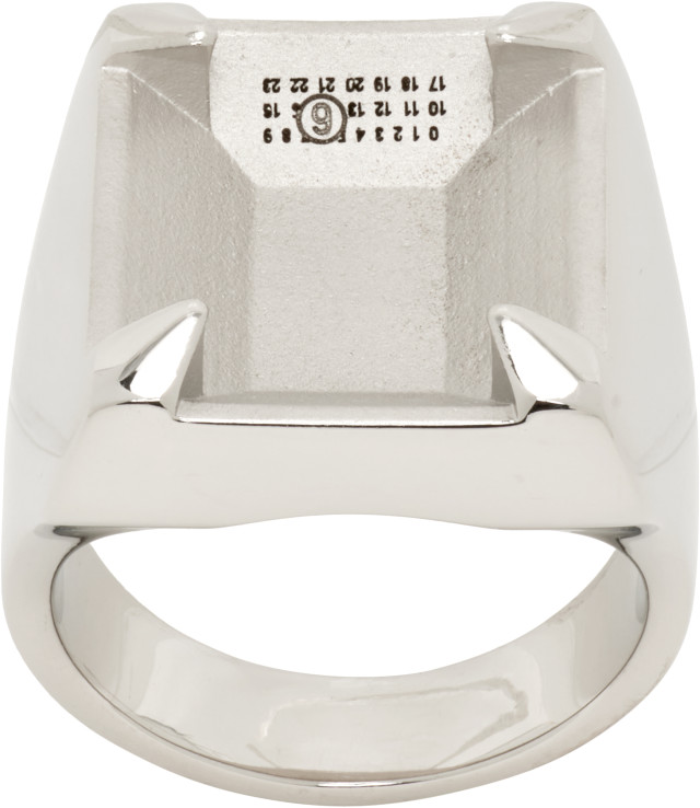 MM6 Maison Margiela: Unexisting Stone Ring | SSENSE