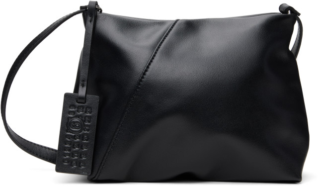MM6 Maison Margiela: ブラック Folded ショルダーバッグ | SSENSE 日本