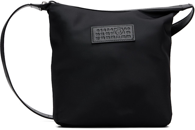 【Maison Margiela】 CROSSBODY BAG MM6 Maison Margiela: Black Numeric Vertical Crossbody Bag | SSENSE
