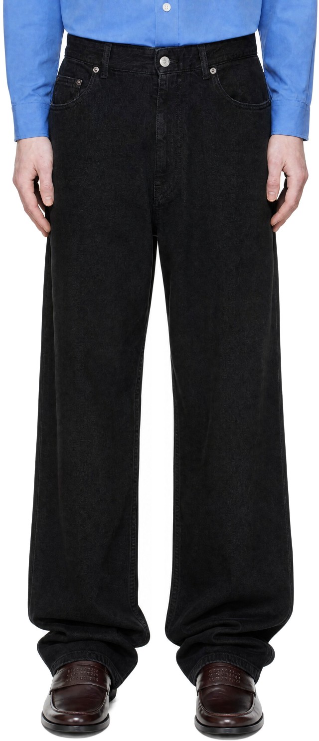MM6 Maison Margiela: Black 5 Pocket Jeans | SSENSE