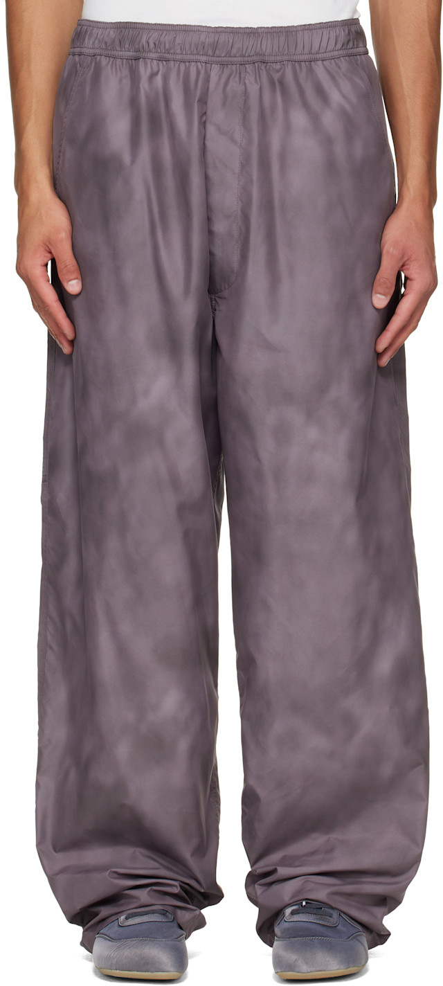 【ちこ】MM6 Maison Margiela テーラード 40 薄紫 MM6 Maison Margiela: Purple Hammer Loop Trousers | SSENSE