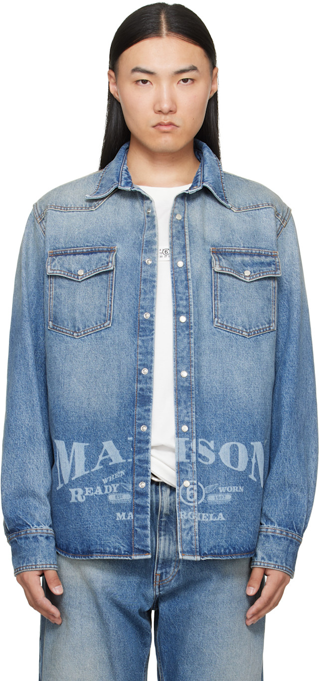 最終値下 supreme dr.martens mm6 デニム シャツ ボックス mm6-maison-margiela-blue-long-