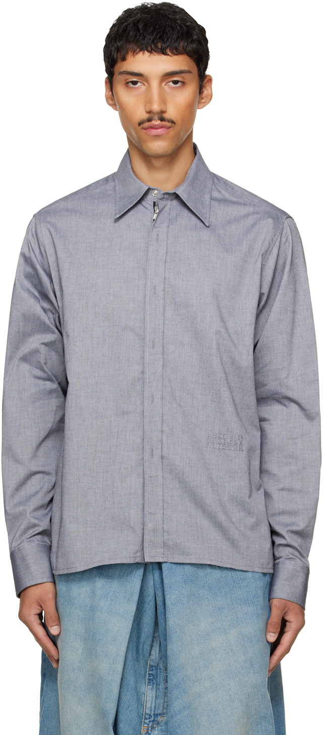 Maison Margiela 14 46 長袖シャツ グレー系 MM6 Maison Margiela: グレー 長袖シャツ | SSENSE 日本