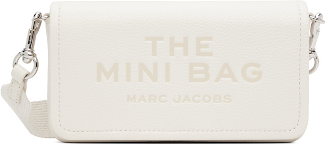 Marc Jacobs: オフホワイト 'The Leather Mini' バッグ | SSENSE 日本