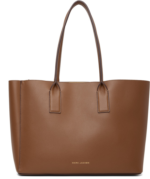 Marc Jacobs: ブラウン 'The Pop J Marc Work' トートバッグ | SSENSE 日本