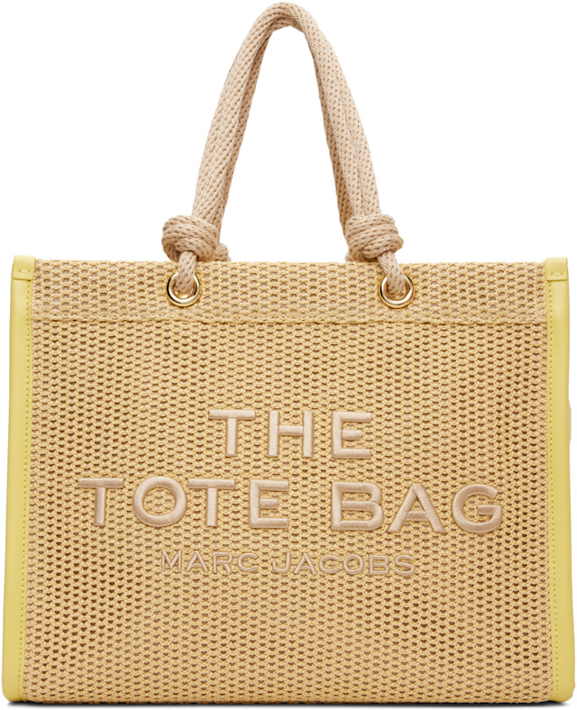 Marc Jacobs: ベージュ 'The Woven Rope Large' トートバッグ | SSENSE