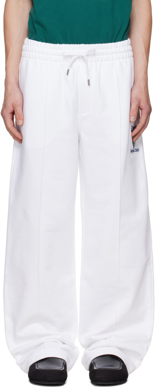 Casablanca: White Tennis Club Icon Sweatpants | SSENSE