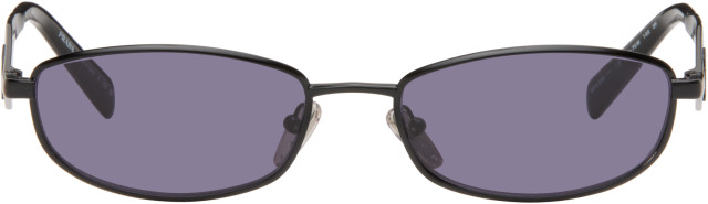 Prada Eyewear: Black Logo Sunglasses | SSENSE