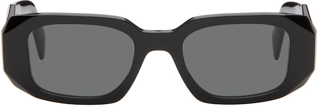 Prada Eyewear: Black 'Prada Symbole' Sunglasses | SSENSE Canada