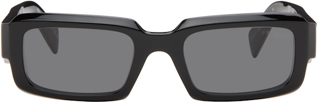 Prada Eyewear: ブラック 'Prada Symbole' サングラス | SSENSE 日本
