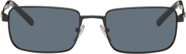 Prada Eyewear: ブラック 'Prada Logo' サングラス | SSENSE 日本