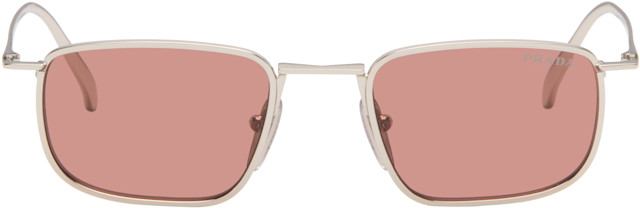 Prada Eyewear: シルバー PR D52S サングラス | SSENSE 日本