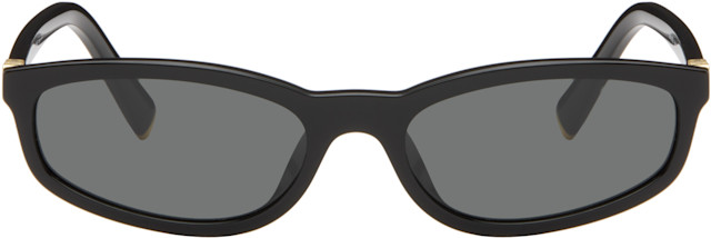 Miu Miu サングラス Miu Regard Miu Miu Eyewear: ブラック 'Miu Regard' サングラス | SSENSE 日本