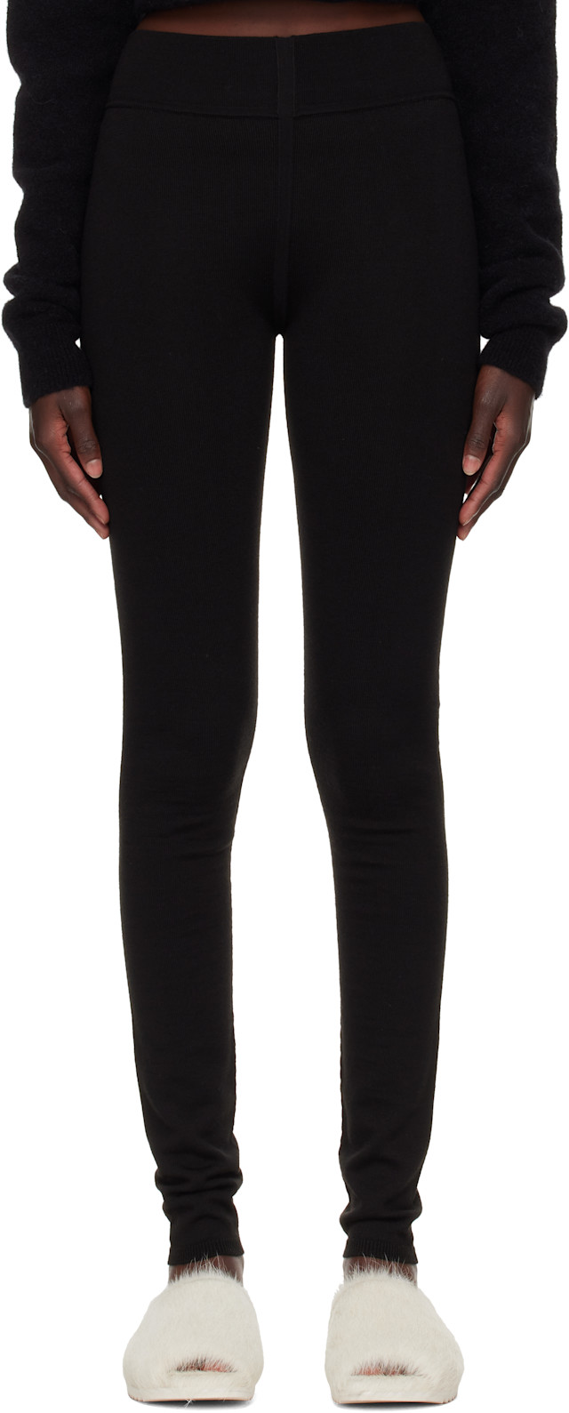 Rick Owens: Black Tower Leggings | SSENSE