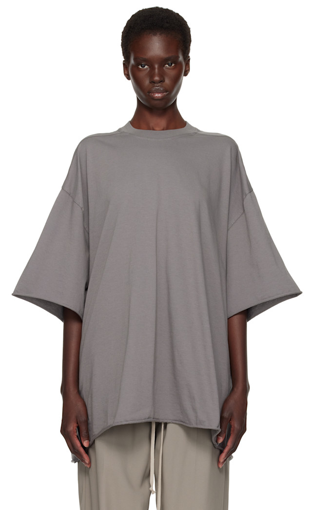 Rick Owens: グレー Tower Tommy Tシャツ | SSENSE 日本