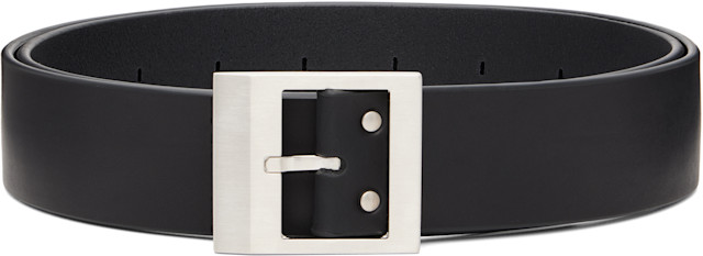 Rick Owens: Black Tower Stooges Belt | SSENSE
