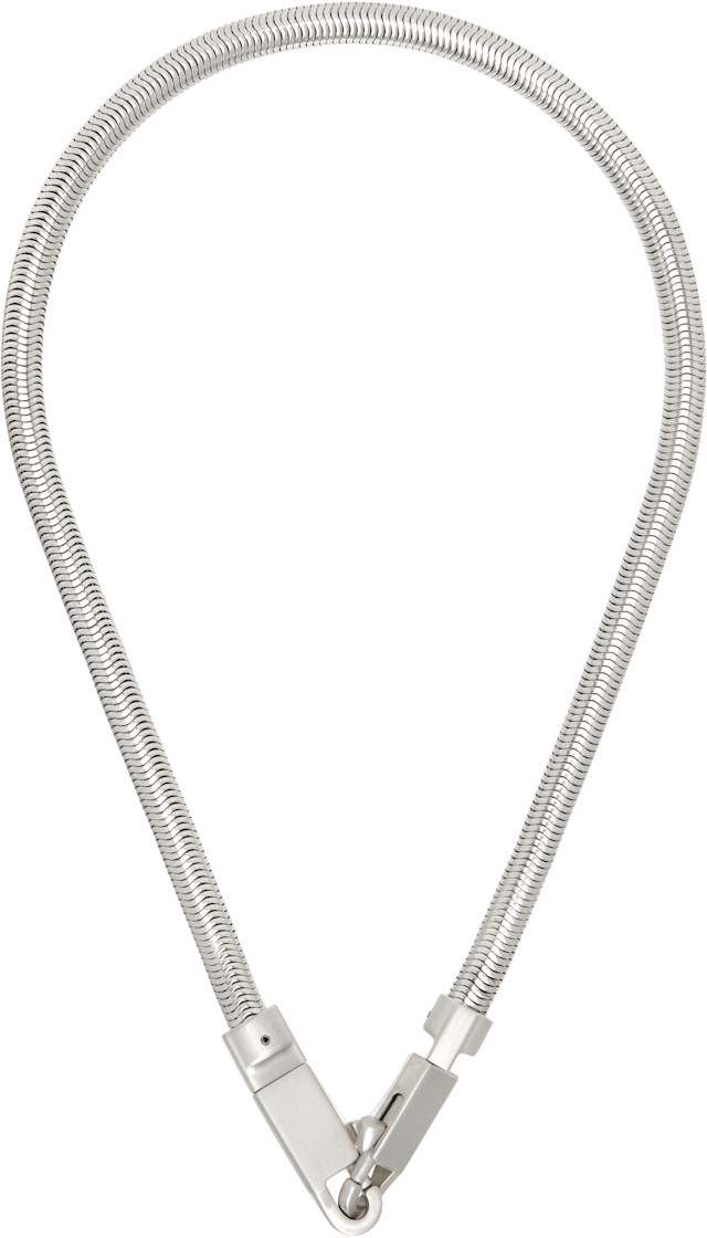 Rick Owens: Temple Snake Chain Necklace | SSENSE