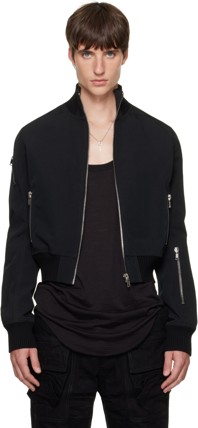 Rick Owens: Black Tower Track Jacket | SSENSE