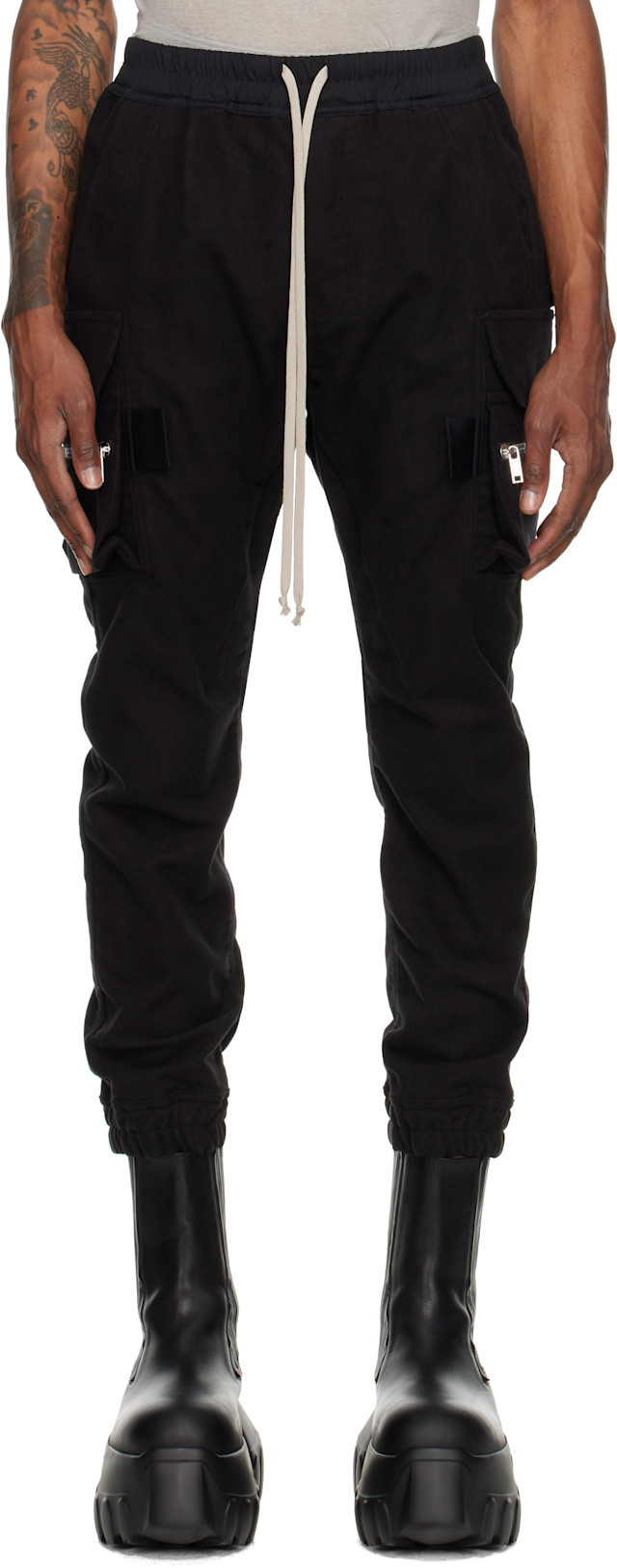 Rick Owens: Black Tower Mastodon Cargo Pants | SSENSE