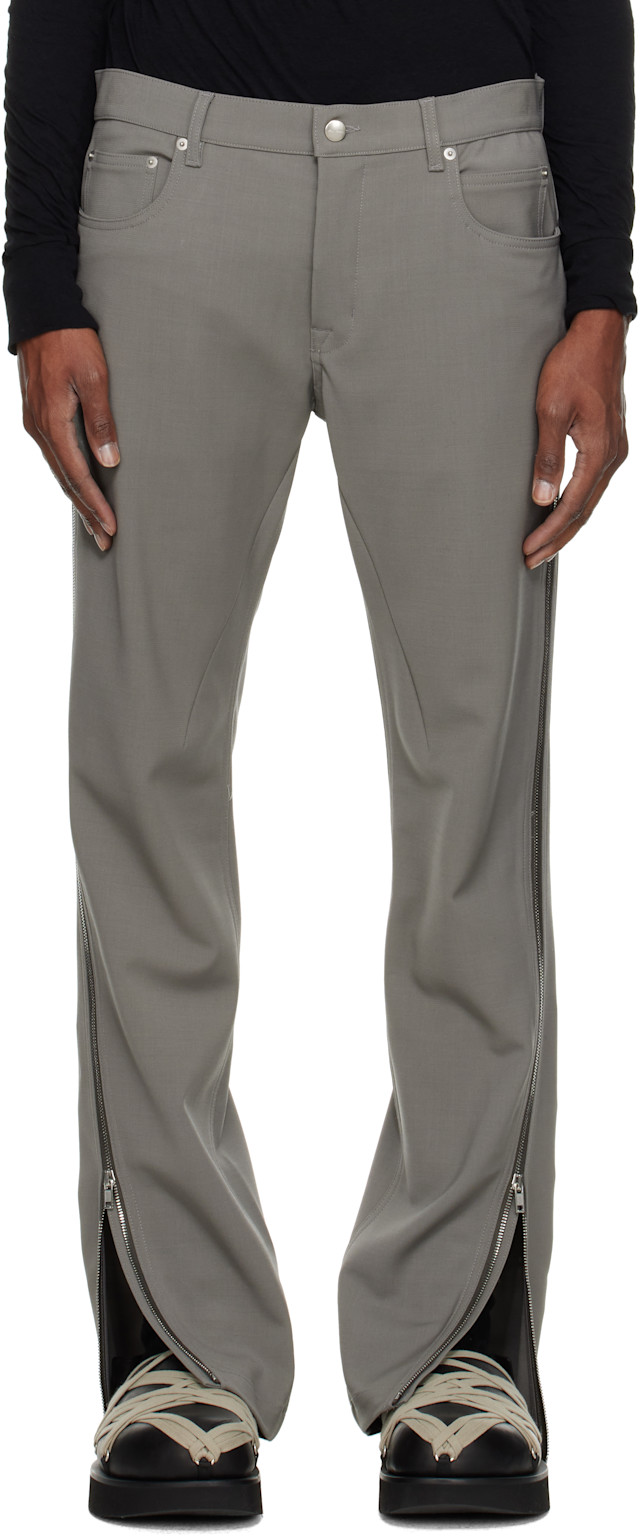 【Rick】 Rick Owens: Gray Tower Vega Trousers | SSENSE Canada