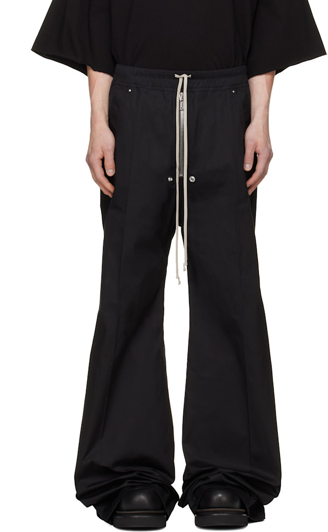 Rick Owens: Black Tower Wide Bela Trousers | SSENSE