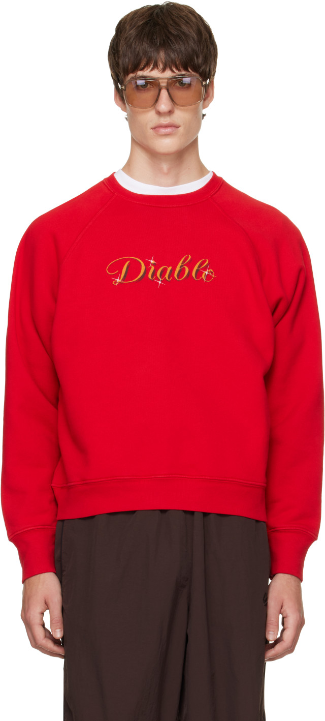 WILLY CHAVARRIA: レッド 'Diablo' Raglan Standard スウェットシャツ