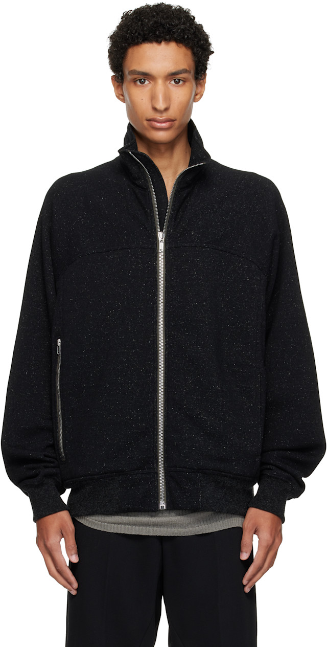 Rick Owens: ブラック Tower Zipfront Jogger トラックジャケット