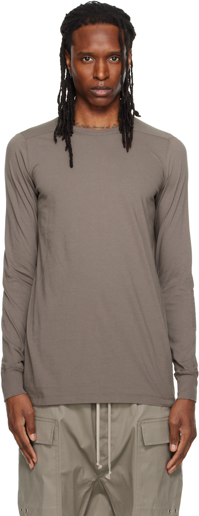 Rick Owens: グレー Tower Level 長袖Tシャツ | SSENSE 日本