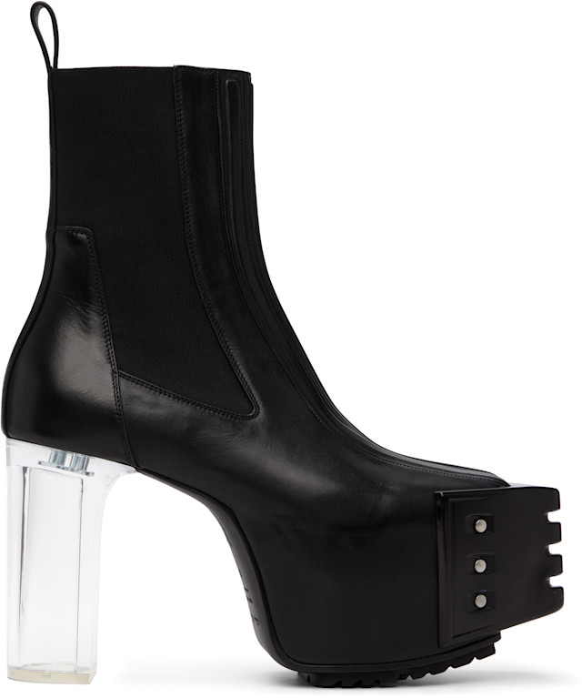 ちる　Rick Owens Kiss Boots rick-owens-black-tower-grilled