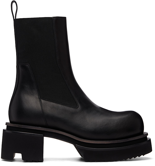 ボリュームチェルシーブーツ完売品　y2k swag RICK OWENS風　希少 rick-owens-black-tower-beatle-