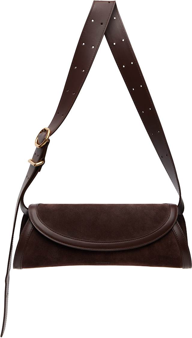Jil Sander: Brown Cannolo Small Bag | SSENSE