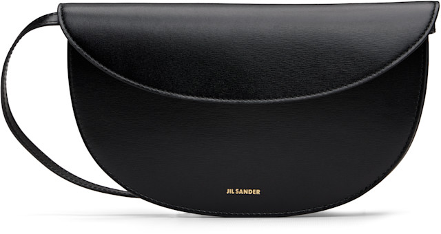 Jil Sander: Black Curve Wallet Bag | SSENSE
