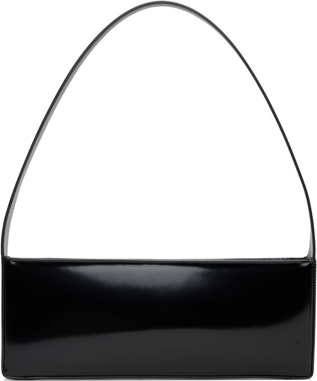 Jil Sander: Black Monolith Shoulder Bag | SSENSE