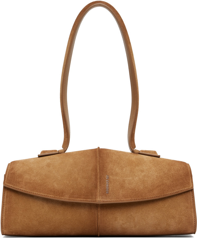 Jil Sander: Beige Linea Shoulder Bag | SSENSE