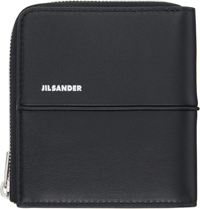 Jil Sander: Black Linea Card Holder | SSENSE
