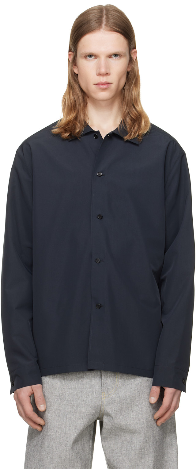 JIL SANDER オーバーサイズシャツ Jil Sander: Black Boxy Shirt | SSENSE