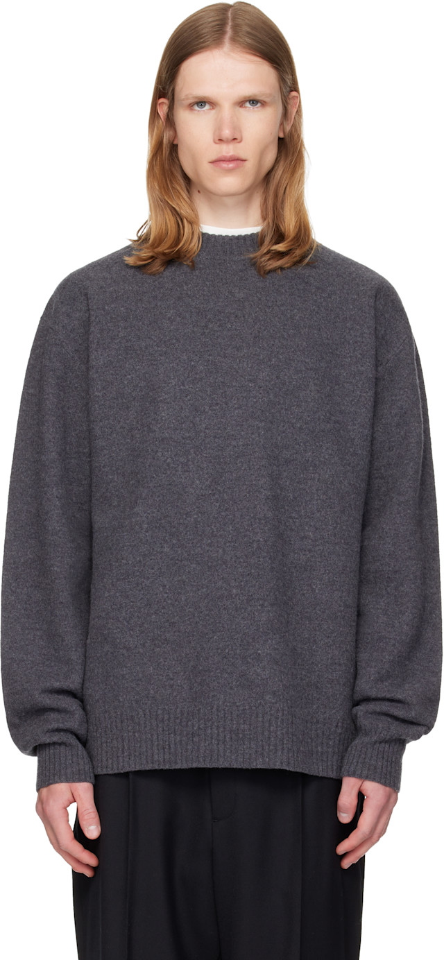 Jil Sander: Gray Wool Sweater | SSENSE