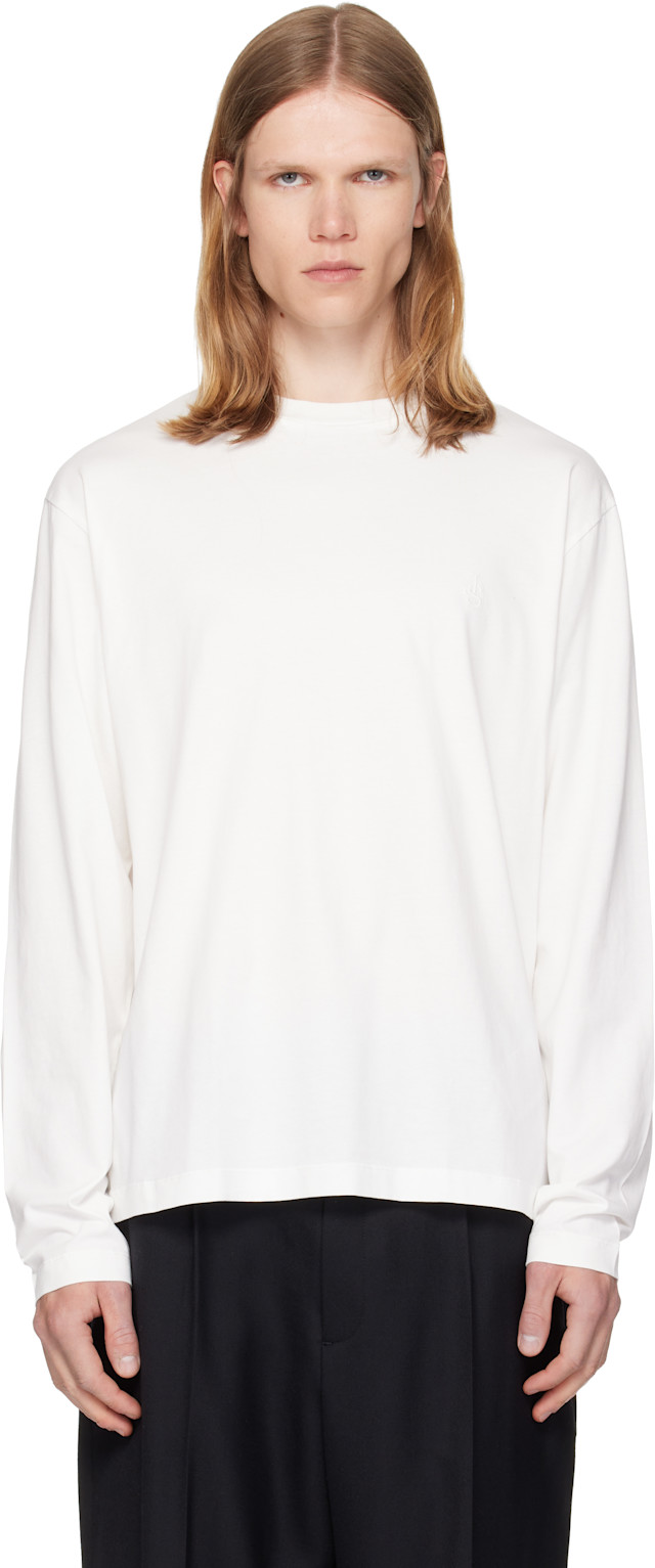 Jil Sander: Three-Pack Multicolor Long-Sleeved T-shirts | SSENSE