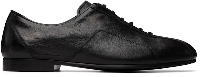 Jil Sander: Black Hamburg Lace-Up Oxfords | SSENSE