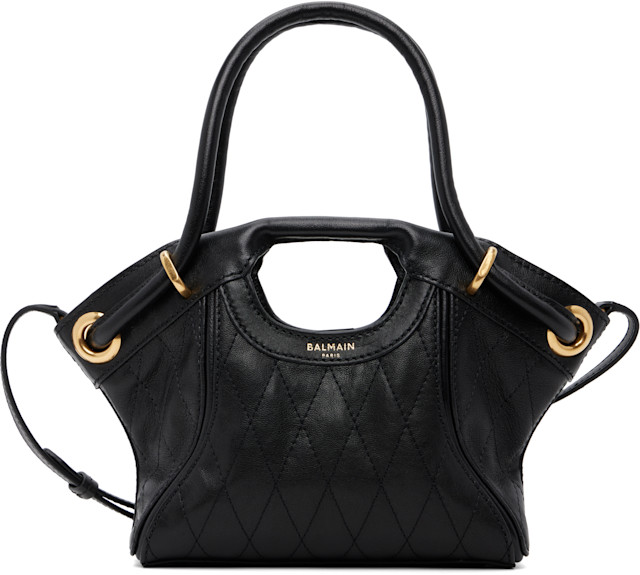 BALMAIN: Black Small Bag | SSENSE