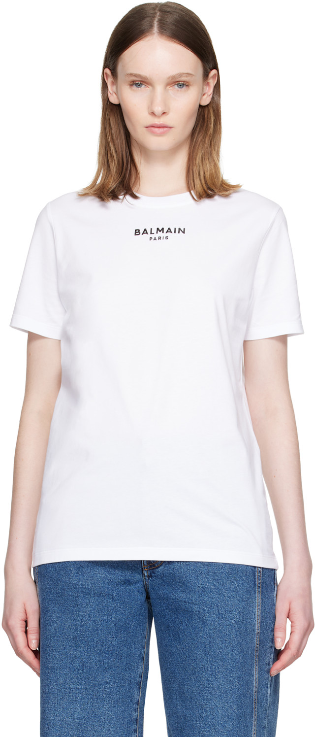 BALMAIN バルマン Tシャツ - オム インディアンプリント 黒44 の通販