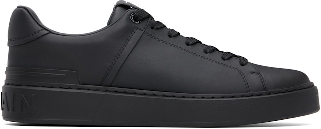 Balmain B-Court sneakers　41 BALMAIN: Black B-Court Sneakers | SSENSE