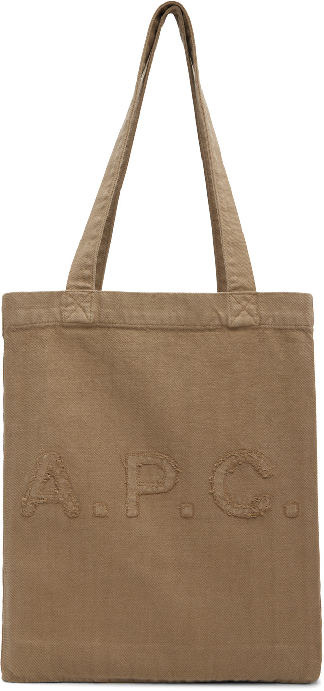 A.P.C.: ベージュ Lou トートバッグ | SSENSE 日本