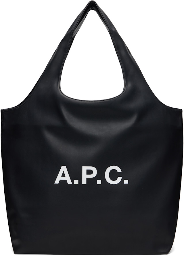 A.P.C.: ブラック Ninon トートバッグ | SSENSE 日本