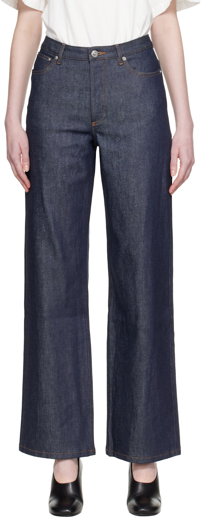 A.P.C. アーペーセー ELISABETHジーンズ 26 インディゴ A.P.C.: インディゴ Elisabeth ジーンズ | SSENSE 日本