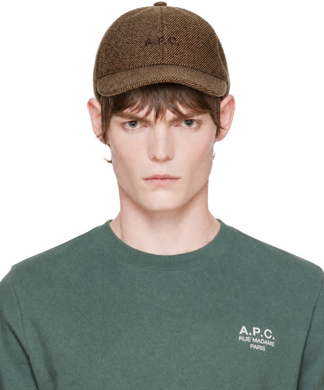 A.P.C.: ブラウン Charlie ベースボールキャップ | SSENSE 日本