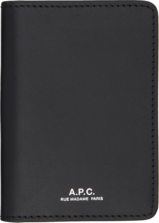 A.P.C.: Black Stefan Card Holder | SSENSE