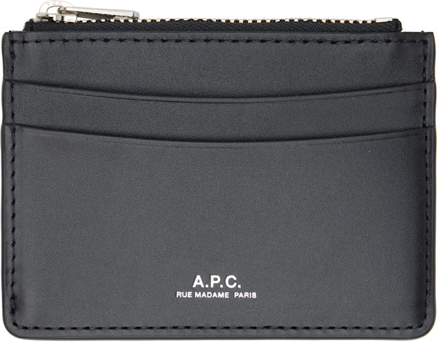 A.P.C.: ブラック Paris カードケース | SSENSE 日本