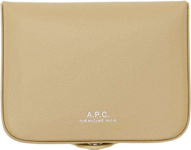 A.P.C.: Beige Josh Coin Pouch | SSENSE
